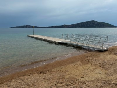 Floating dock in Messinia