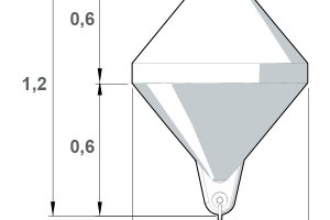 Conic marker buoy - foamed - 9