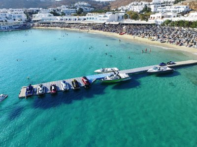 Floating dock for Platis Gialos Watersports