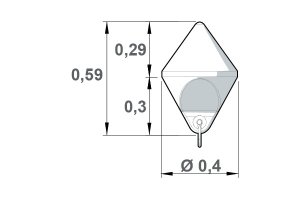 Conic marker buoy - foamed - 7
