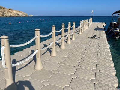 Floating dock for Cali Mykonos Luxury Resort