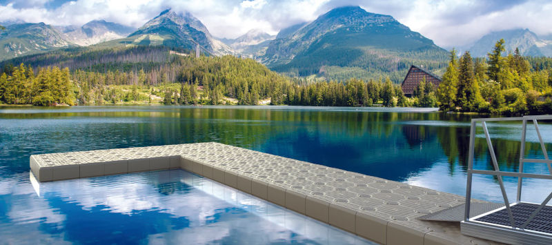 Candock floating dock tile system - demo 2