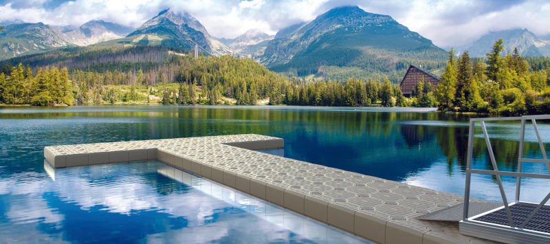 Candock floating dock tile system - demo 3