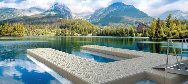 Candock floating dock tile system - demo 4