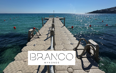 Πλωτή εξέδρα για το ξενοδοχείο Branco Mykonos